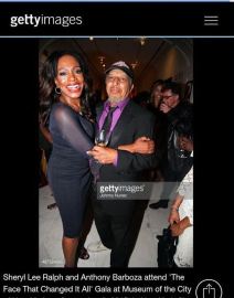 Found on FaceBook and Getty Images, Sheryl Lee Ralph, Model Danica Barboza, photographer Anthony Barboza, artist Ross McLaren, at the Beverly Johnson red carpet reception and Gala.2